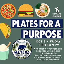 Plates for Purpose Fundraiser for the Meyers Elementary at Cascade Kitchens