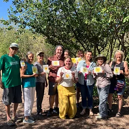 Watercolor Painting Wildflowers at the Fort Garden