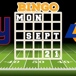 Monday Night Football Bingo – Giants vs Rams at the UpBar