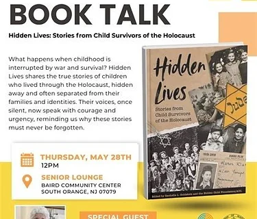 Author Book Talk: Hidden Lives: Stories from Child Survivors of the Holocaust