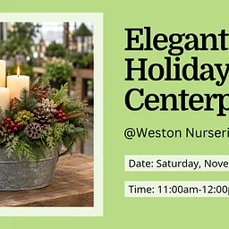 Elegant Holiday Centerpiece Workshop