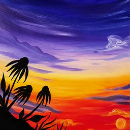 Paint + Sip “Sunset Silhouette”