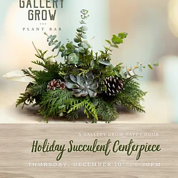 Holiday Succulent Centerpiece Workshop