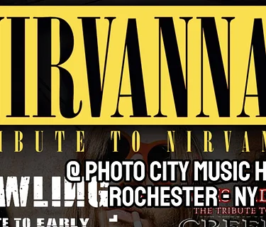 Nirvanna - A Tribute to Nirvana, Crawling - A Tribute To Early Linkin Park, & With Arms Wide Open - Tribute To Creed