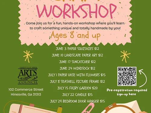 Hinesville Area Arts Council – Craft Workshop