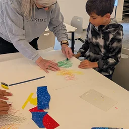 Family Art Day: Textures to Treasures inspired by Yinghan Zhang