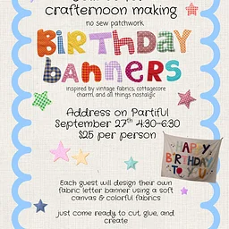 Birthday Banner Crafternoon