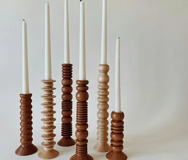 Woodturning: Candle Holders with Hanna Dausch