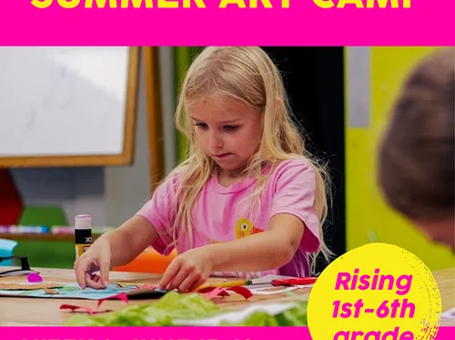 Art Camp! Week 3: June 15- June 19, Afternoon Session: 1pm-4:30pm