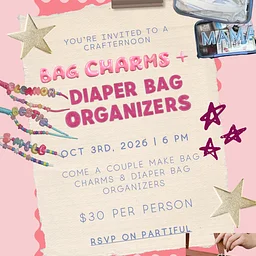 Bag Charms + Organizers Crafternoon