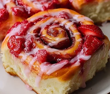 Strawberry Cinnamon Rolls