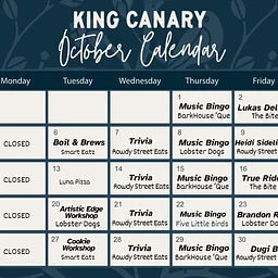 October Food Truck & Events Calendar