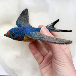 Needle Felting: Bird of the Month: Barn Swallow with Erin Carlson