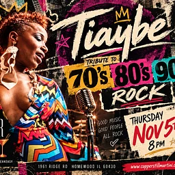 Tiaybe Tribute to 70’s 80’s and 90’s Rock Live