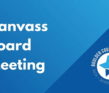 Canvass Board Meeting – 2026 Primary Election