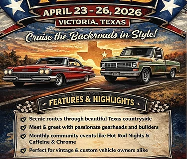 The Grand Finale: 2026 Hot Rod Tour of Texas Arrives at Arch Ray