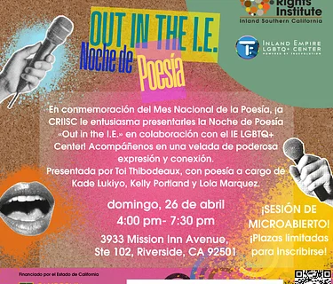 Out in the I.E. Poetry Night