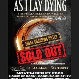 AS I LAY DYING: The Final Dates Celebrating 20 Years of ‘Shadows Are Security’ – Corpus Christi