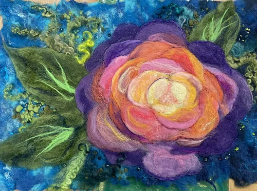 Felted Flowers: Painting with Wool (two-day class)