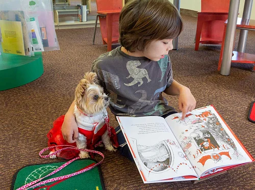 Paws to Read at Logan Heights Library