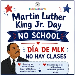 Martin Luther King Jr. Day (No School)
