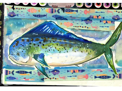 Class: Oh My Gouache! Painting Fish (Series of 2 Mondays)