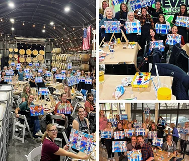 Paint and Sip at Austin Mercantile
