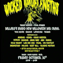 Dilly Disco, Groove Plug & Alterlatina Present: Wicked Wavelengths Halloween Bar Crawl