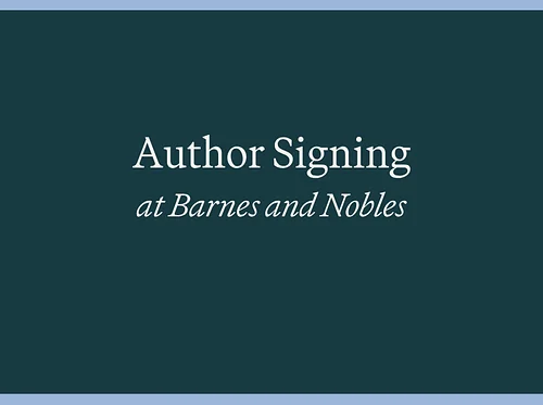 Author Signing at Barnes & Noble
