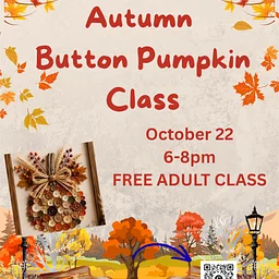 Autumn Button Pumpkin Class