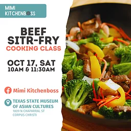 October 17th Beef Stir Fry cooking class