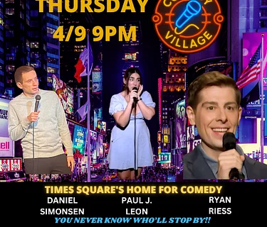 NYC Stand-Up | Thur, April 9th @9 PM