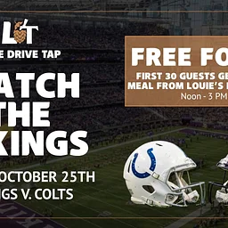 Vikings vs. Colts at Lake Drive Tap this Sunday!