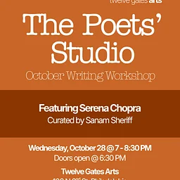 THE POETS' STUDIO: October Writing Workshop