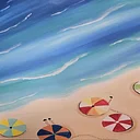 Umbrellas on the Beach: Adult Paint and Sip Class