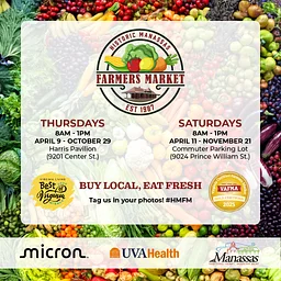 Historic Manassas Farmers Market (Saturdays)