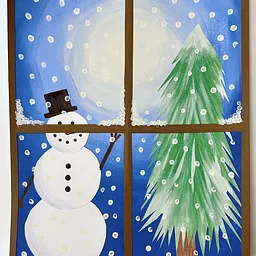 Snowy Collage Scene (ages 9–12)