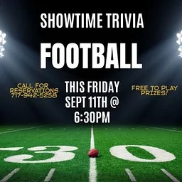 Football Trivia Night – Friday Sept 11th at 6:30pm