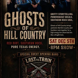 Ghost of Hill Country – Red Dirt Southern Rock – Tickets on Sale Soon