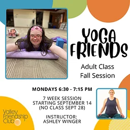 6:30 pm Adult Yoga Friends – Fall