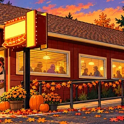 Trick or Treating at the Diner