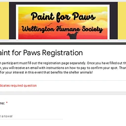 Paint for Paws!