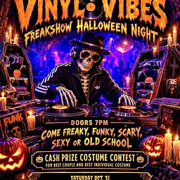 VINYL VIBES - HALLOWEEN EDITION - Step Back in Time: A Real Old School Vinyl Experience!