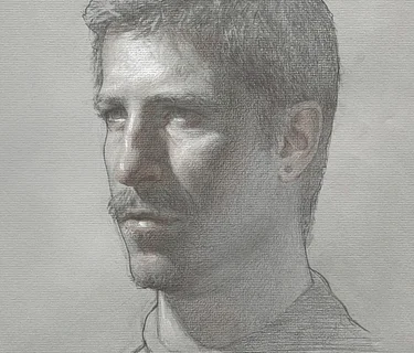 Portrait Drawing in Trois Crayons with Patrick Byrnes