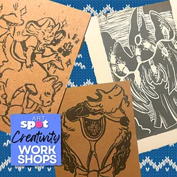Creativity Workshop: Linocut Print Holiday Cards and Tags