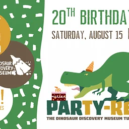 ParTy-Rex The Dinosaur Discovery Museum Turns 20