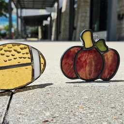Sip + Solder Pumpkins and Footballs: Stained Glass Workshop at Austin Beerworks