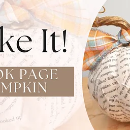 Make It! Book Page Pumpkin