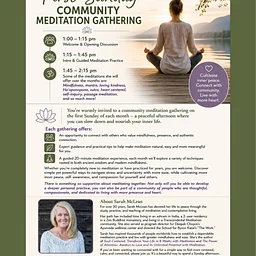 1st Sunday - Community Meditation Gathering with Sarah McLean