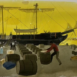 Watercolors of the Whaling Industry by Claus Hoie